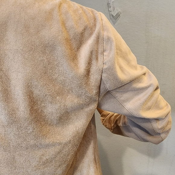 Carmen faux suede waterfall open front cardigan jacket - Picture 15 of 17